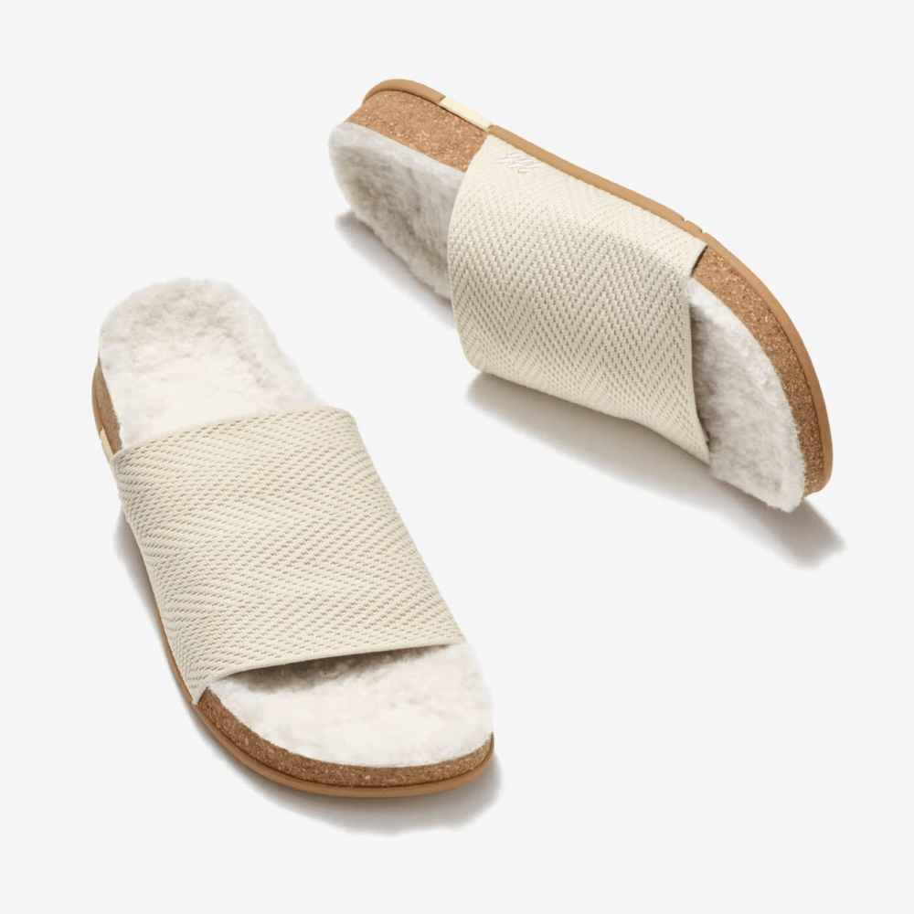 MESSAGE Cozy Shaw Slide, Alternate, color, Creme Brulee