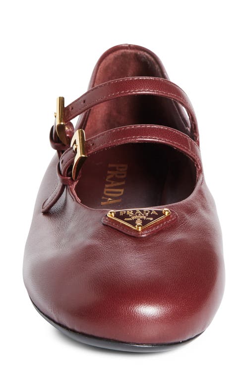Prada Double Strap Mary Jane Flat