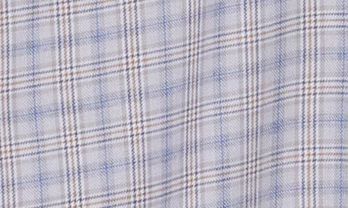David Donahue Twill Check Print Sport Shirt In Multi