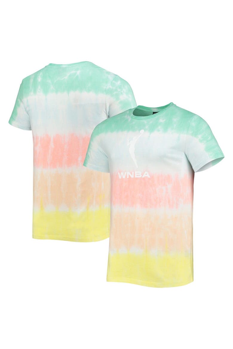 Mint/Coral WNBA Logowoman Pride Tie-Dye T-Shirt, Main, color, Mint