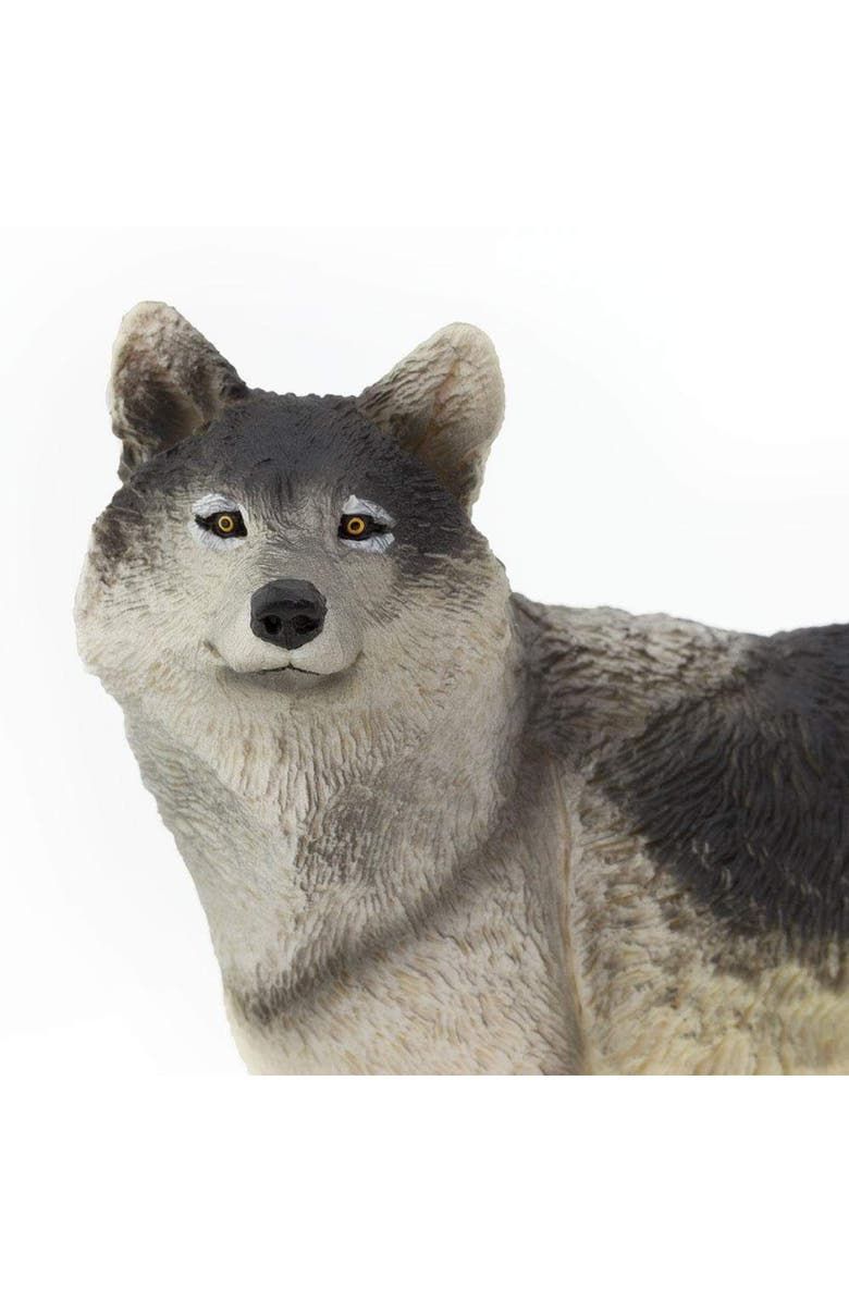 Safari Ltd. Gray Wolf Toy, Alternate, color, NO COLOR