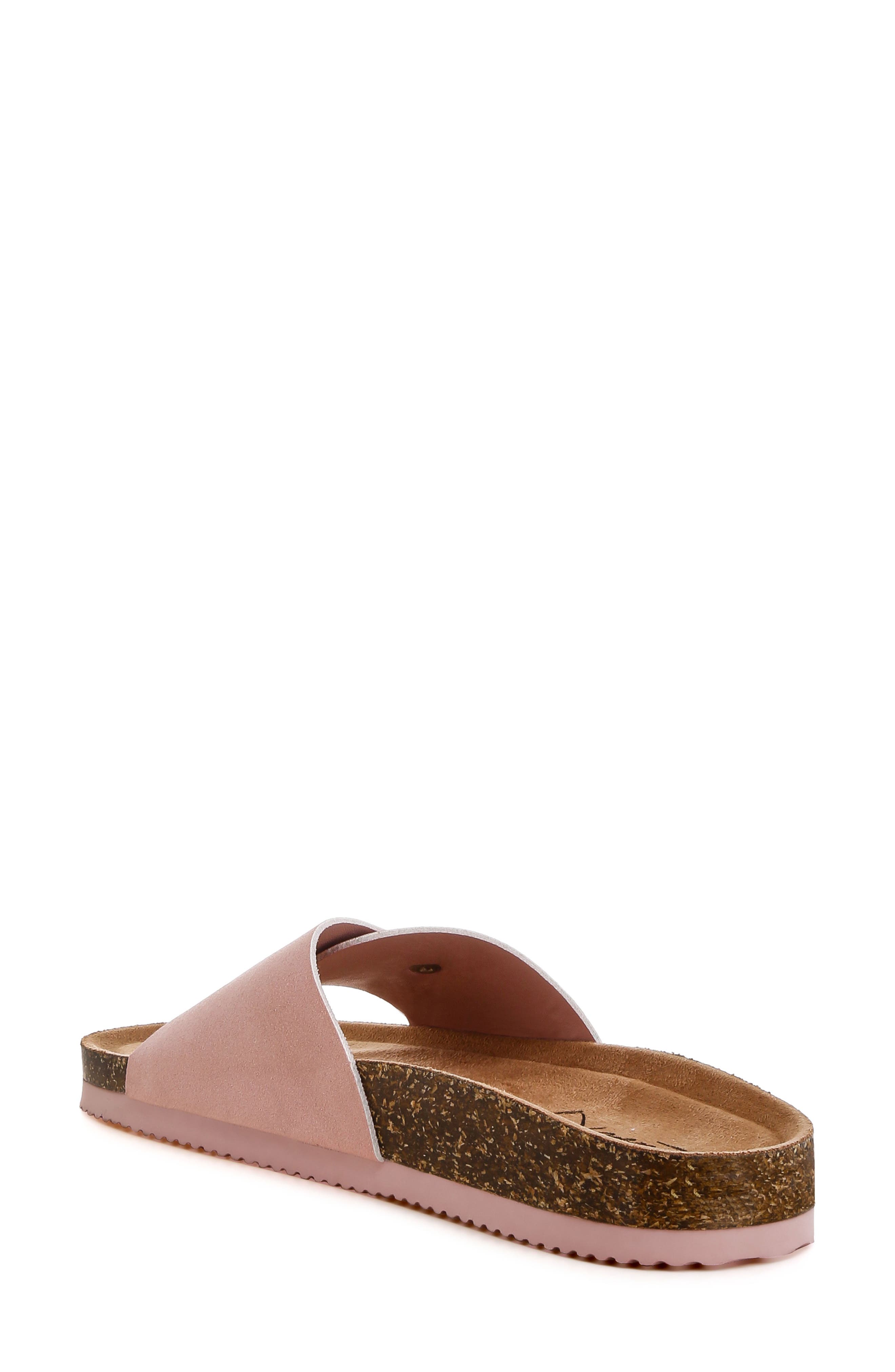 Aranda Buckle Slide Sandal, Alternate, color, LIGHT PINK