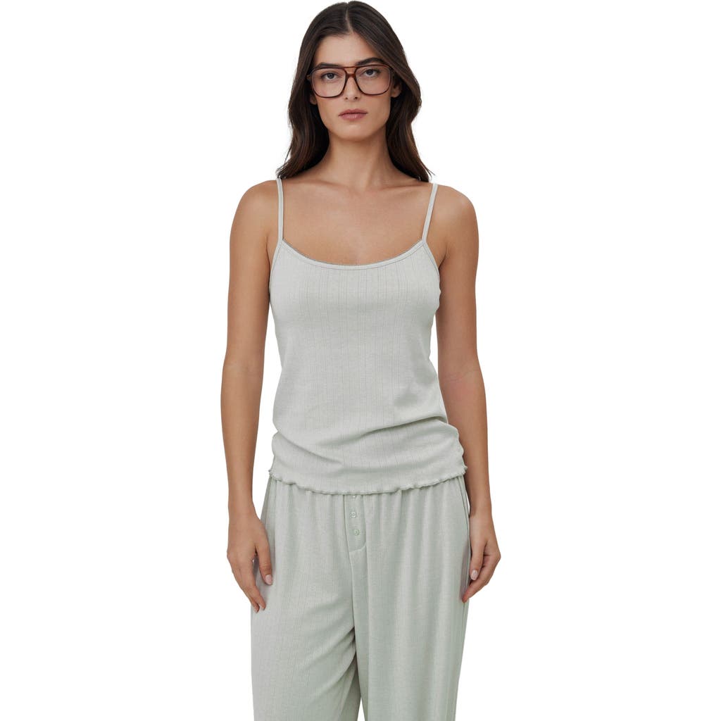 Gottex Beach Life Daydream Pointelle Loungewear Tank Top In White