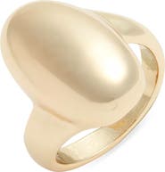 Open Edit Oval Polished Statement Ring