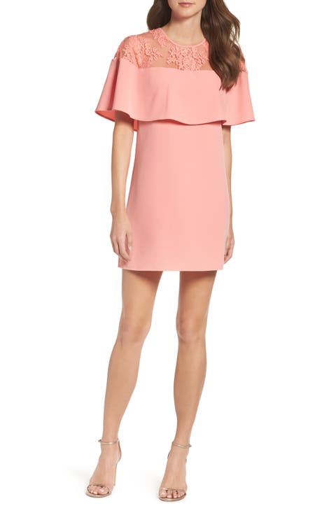 BB Dakota Lace Capelet Dress
