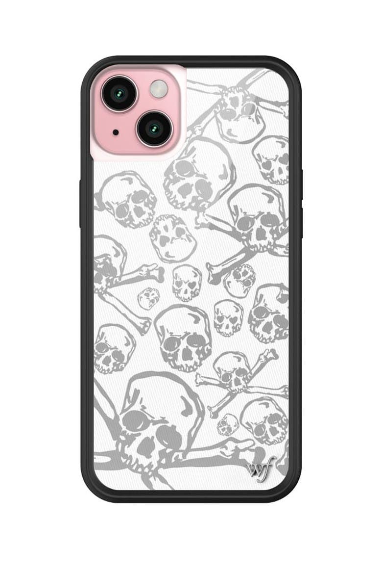 Skull Girl iPhone Case, Alternate, color, White