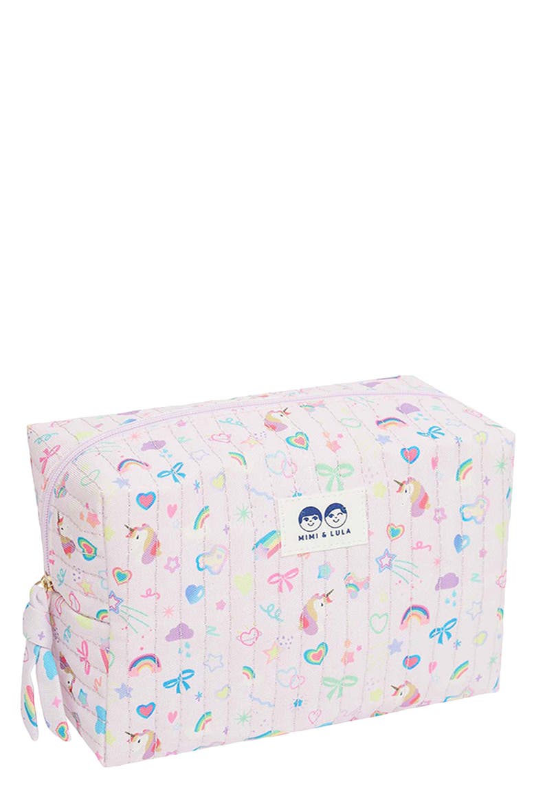 My Unicorn Washbag, Main, color, LIGHT/ PASTEL PURPLE