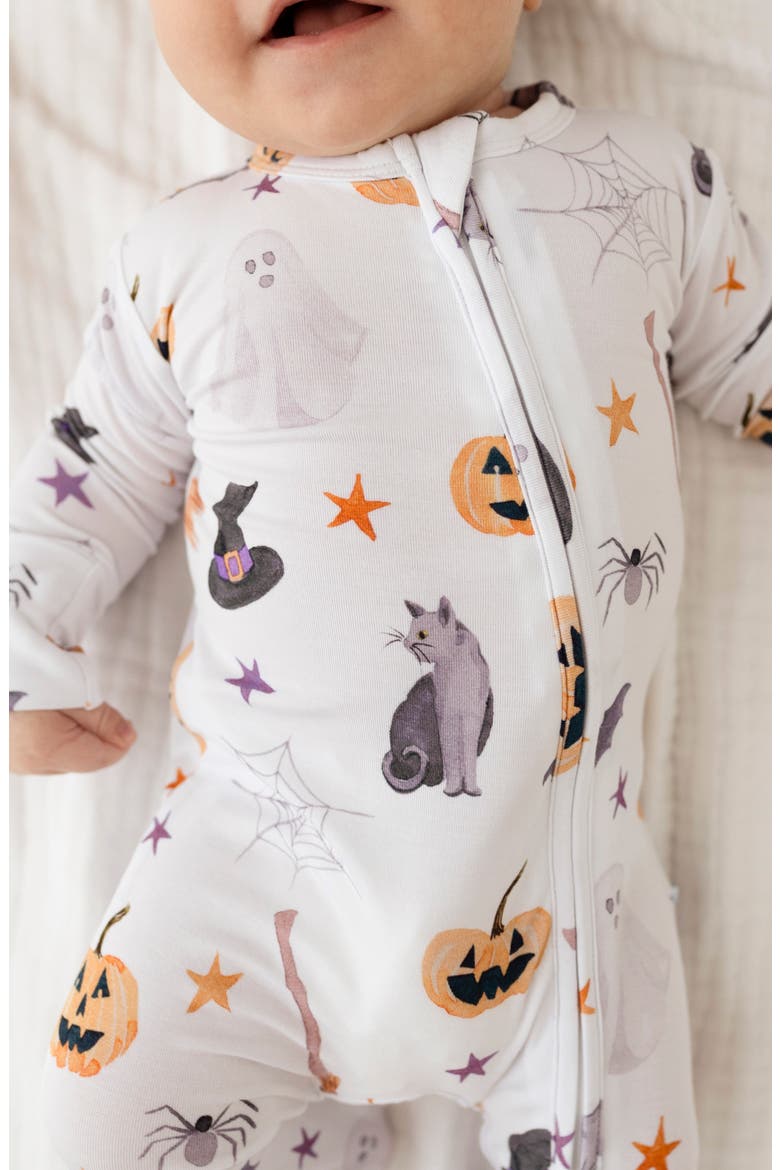 Kids' Footie One-Piece, Alternate, color, WHITE