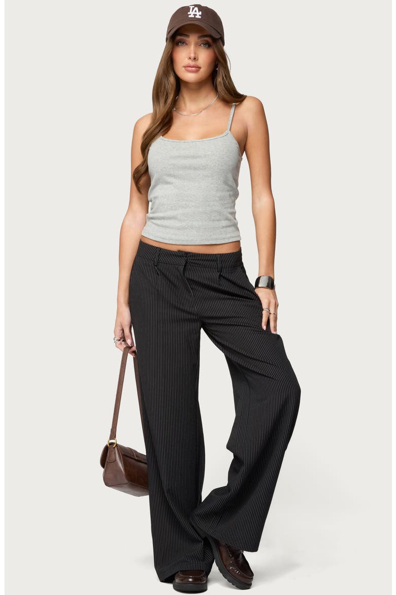 Deanna Stretch Cotton Crop Tank, Alternate, color, GRAY-MELANGE