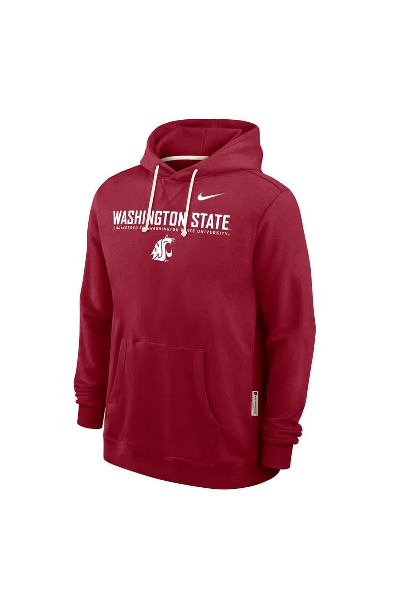 Nike Men's Nike Crimson Washington State Cougars 2025 Sideline Performance Pullover Hoodie, Alternate, color, Crimson