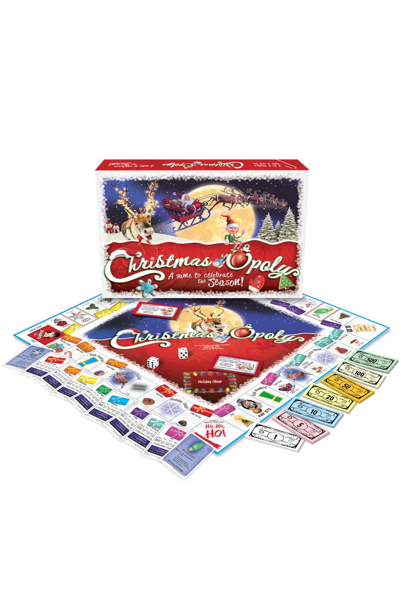 Late for the Sky Christmasopoly Board Game, Alternate, color, Multicolored