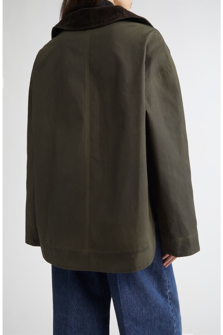 Country Funnel Neck Waxed Cotton Jacket, Alternate, color, FOREST