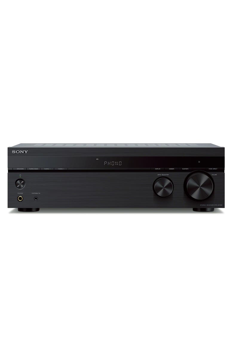 STR-DH190 Stereo Receiver with Phono Input and Bluetooth Connectivity, Main, color, Black
