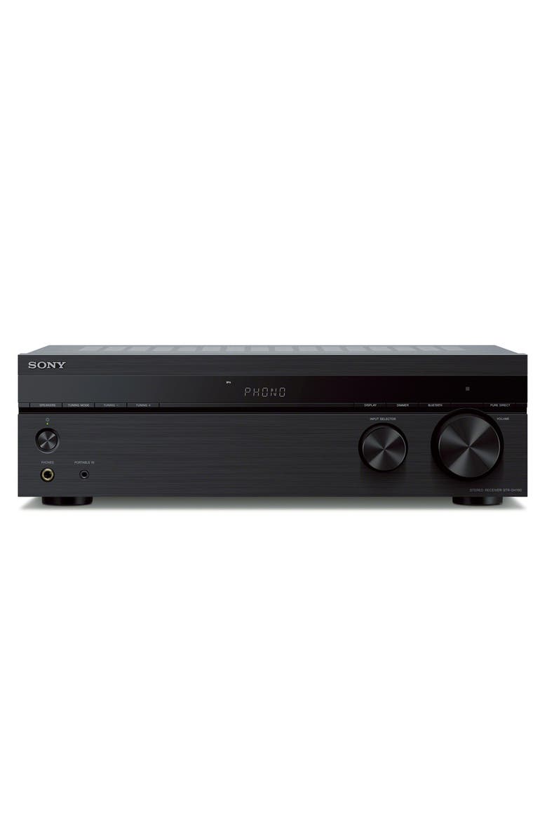 Sony STR-DH190 Stereo Receiver with Phono Input and Bluetooth Connectivity, Main, color, Black