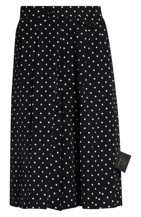 Polka Dot Wide Leg Shorts