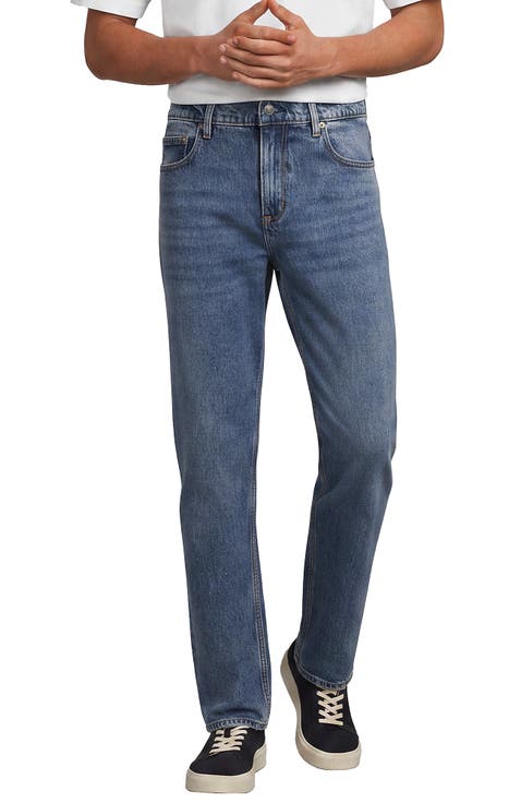 Stretch Comfort Waist Classic Straight Fit Forever Blue Jean