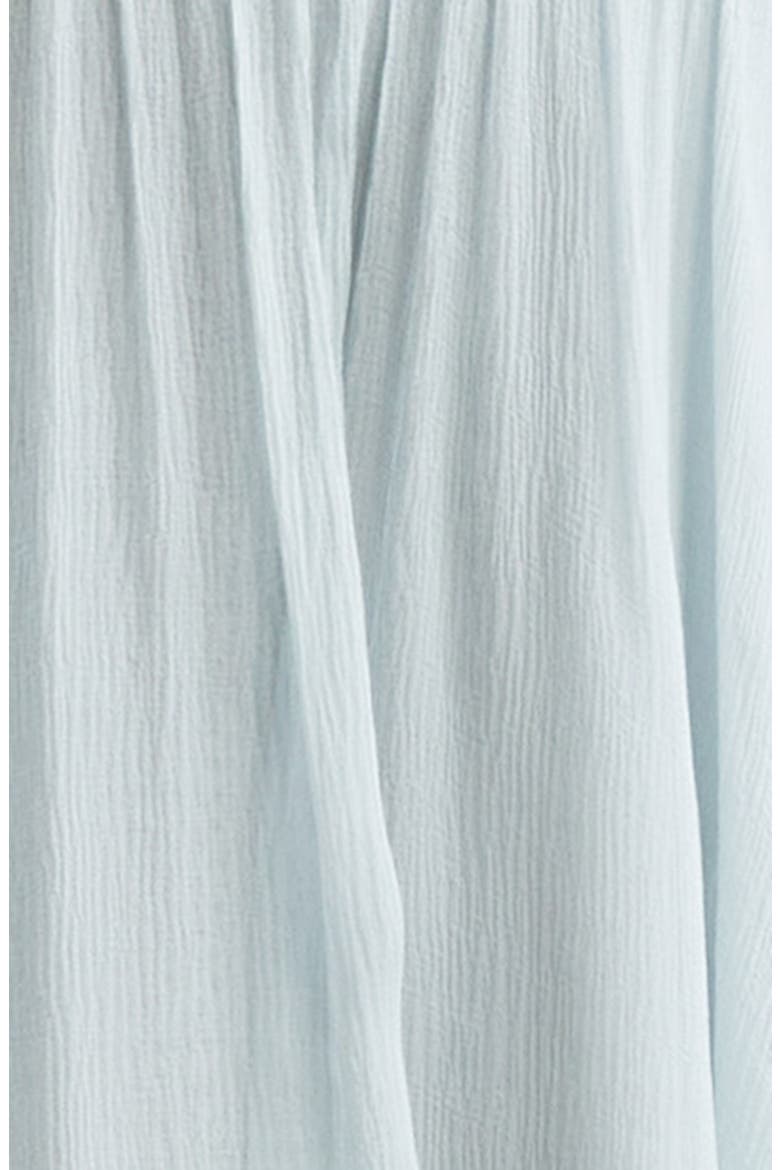 pleated silk mousseline babydoll dress Chlo - Short-sleeve mini dress in Silk mousseline & lace - Whisper White - 38