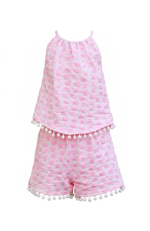 Sunny Daze Pom-Pom Tank and Short Set (Toddler, Little Kid & Big Kid)