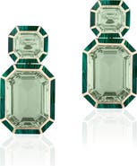GOSHWARA Mélange Emerald-Cut Drop Earrings