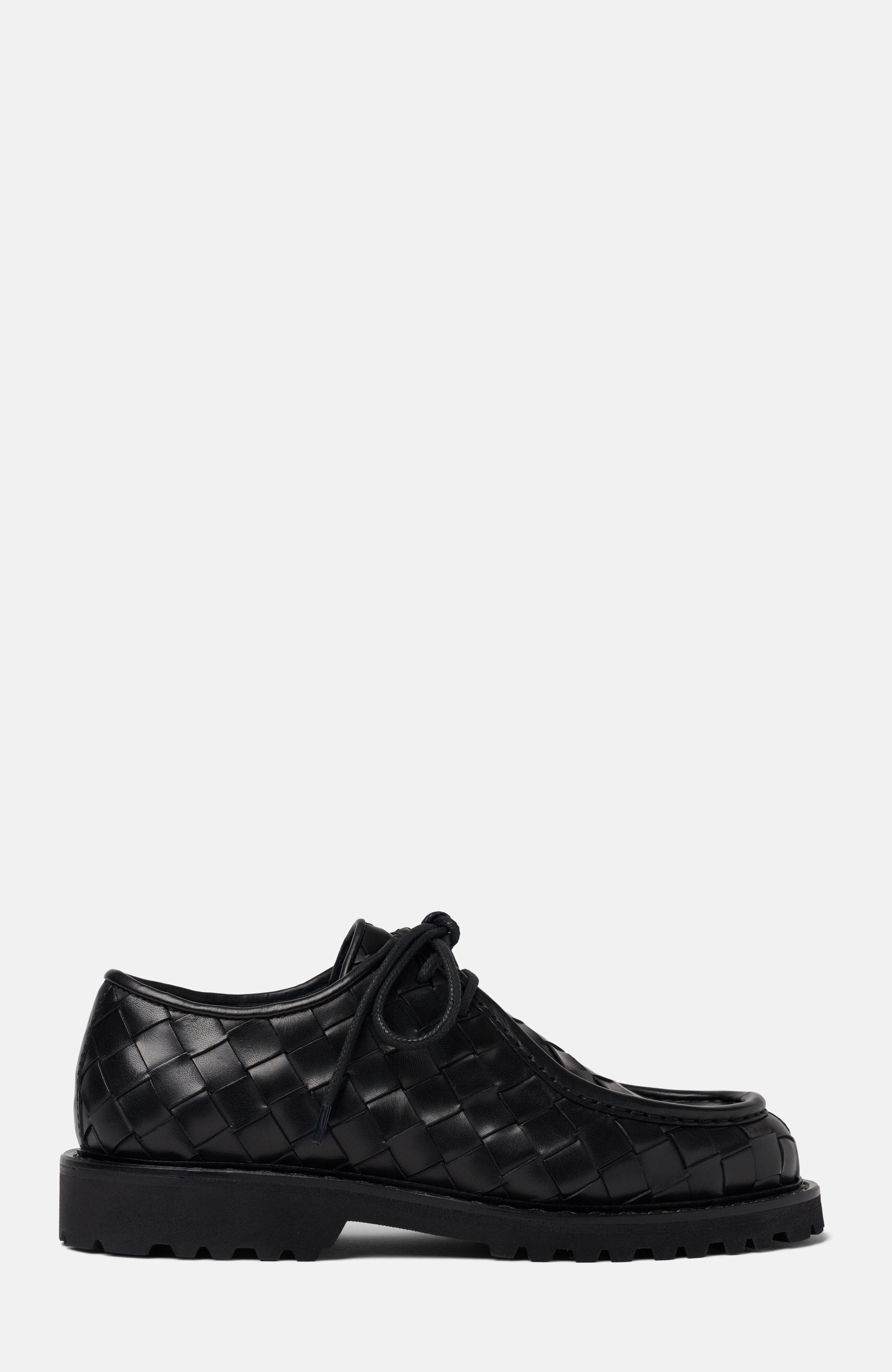 Damiana Derbies, Alternate, color, Black Woven - Calf