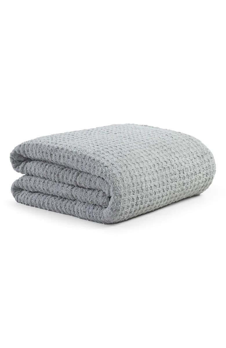 Sunday Citizen Snug Waffle Comforter, Main, color, Cloud Grey