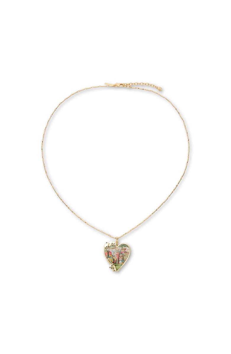 Lele Sadoughi The Nursery Alice Queen Of Hearts Necklace, Alternate, color, Gold