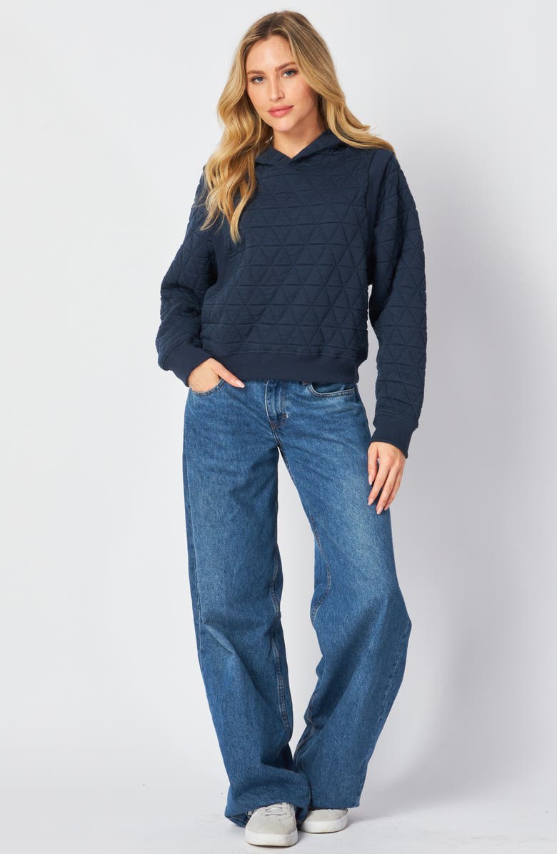 BLUEGREY Quilted Hoodie, Alternate, color, 