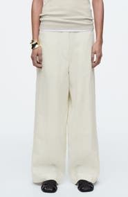COS Column Linen Straight Leg Pants