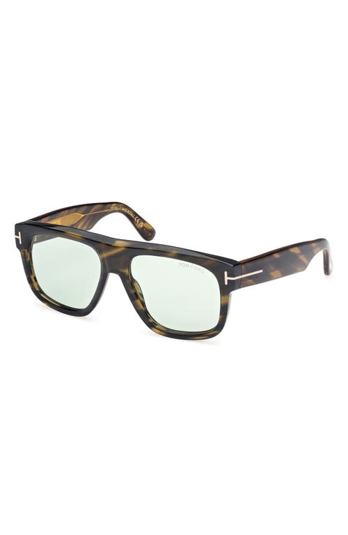 Tom Ford Men's Icon Collection Sunglasses In Brown W Amber/grey/green