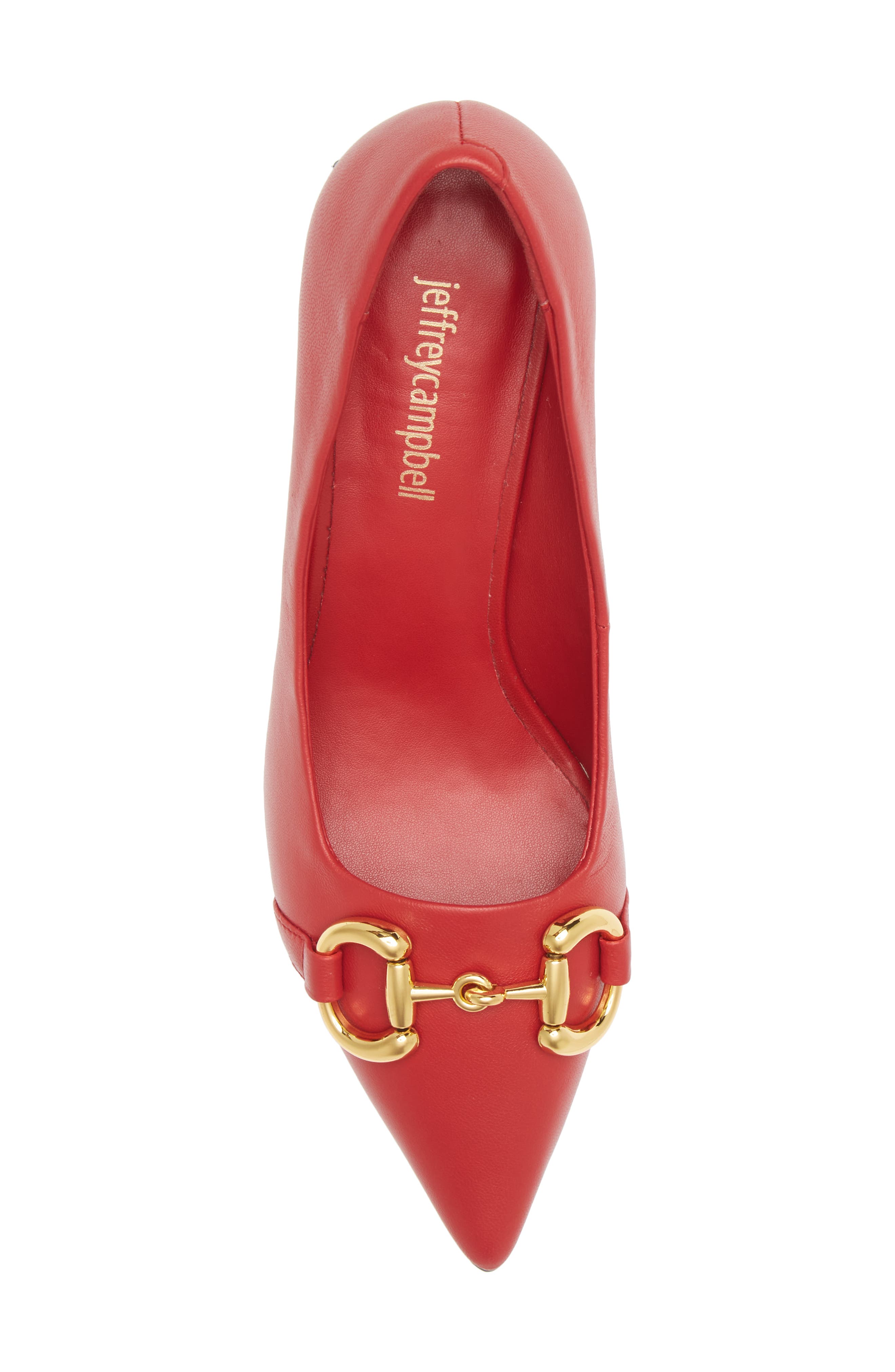 Jeffrey Campbell Happy Hour Pointed Toe Pump, Alternate, color, Red Gold