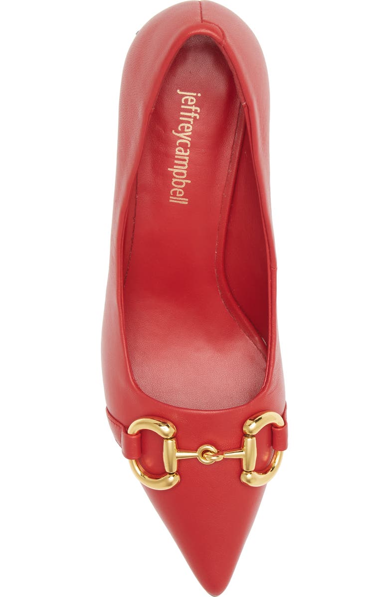 Jeffrey Campbell Happy Hour Pointed Toe Pump, Alternate, color, Red Gold