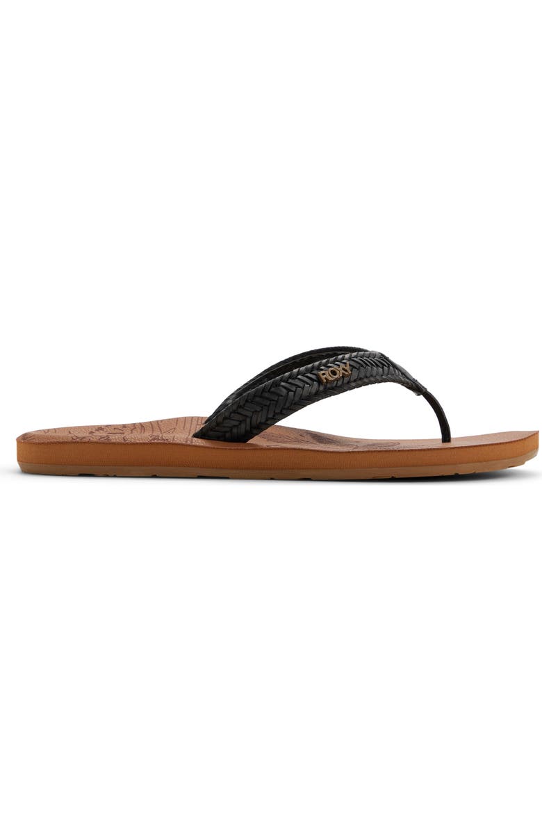 Roxy Lili III Flip Flop, Alternate, color, Black