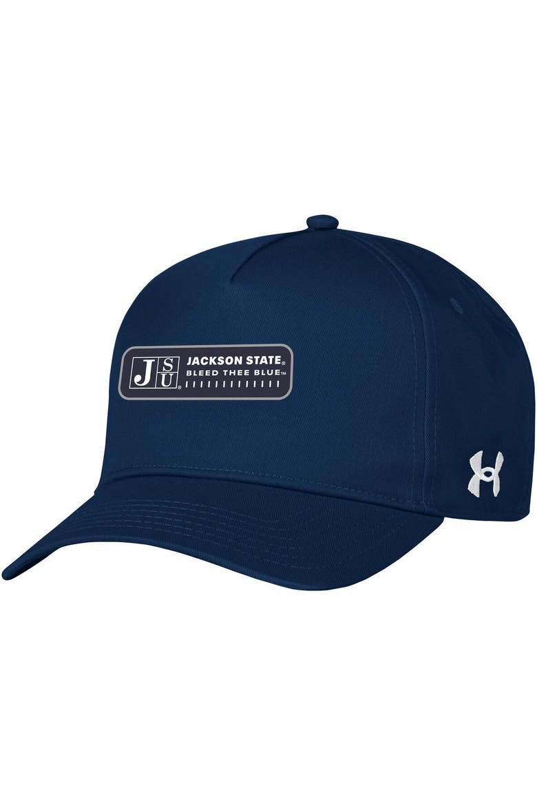Men's Under Armour  Navy Jackson State Tigers 2023 Sideline Adjustable Hat, Main, color, Navy