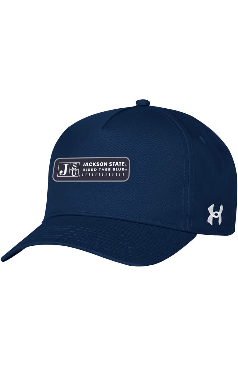 Under Armour Men's Under Armour Navy Jackson State Tigers 2023 Sideline Adjustable Hat, Main, color, Navy