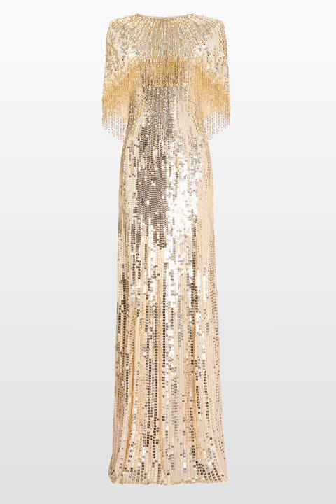 Blake Sequin-Embellished Maxi Dress