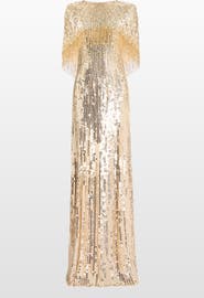 Jenny Packham Blake Sequin-Embellished Maxi Dress
