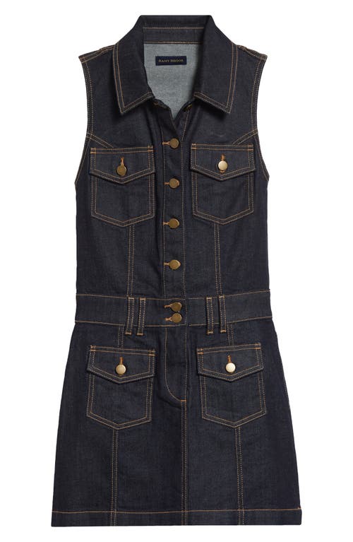 Ramy Brook Jenna Sleeveless Denim Minidress In Blue