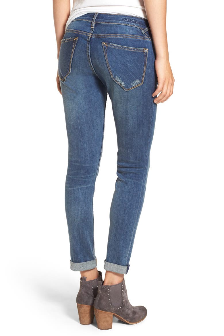'Thompson' Distressed Skinny Jeans, Alternate, color, NEPTUNE