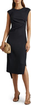 Reiss Francesca Pleated Midi Dress