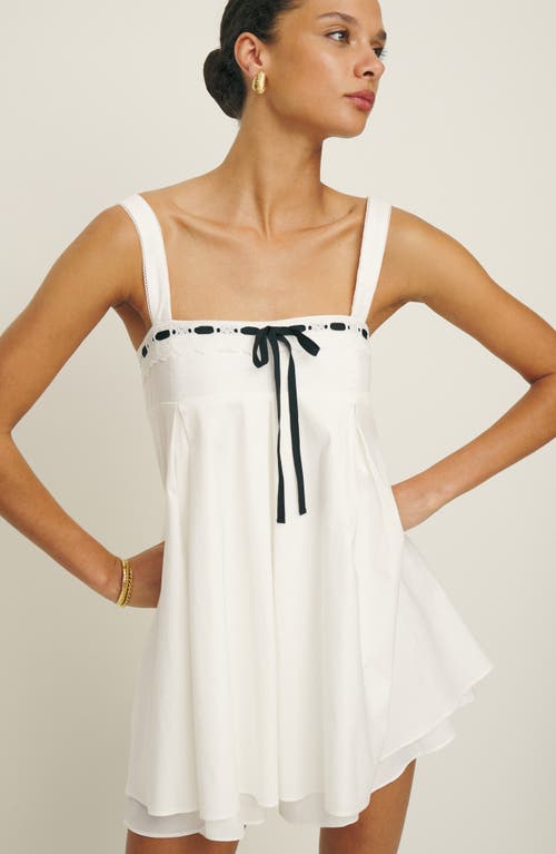Shop Reformation Shai Sleeveless Minidress In White