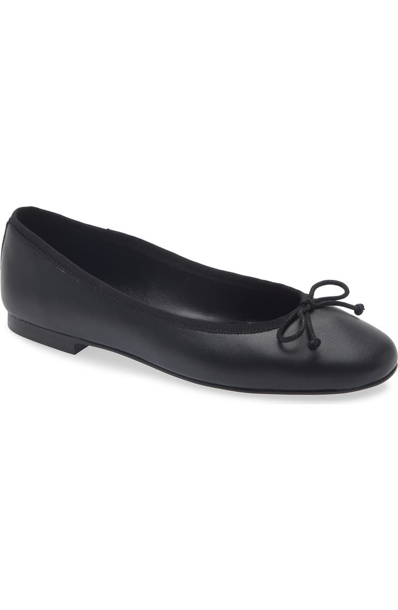 Tony Bianco Comma Ballet Flat, Main, color, Black Nappa