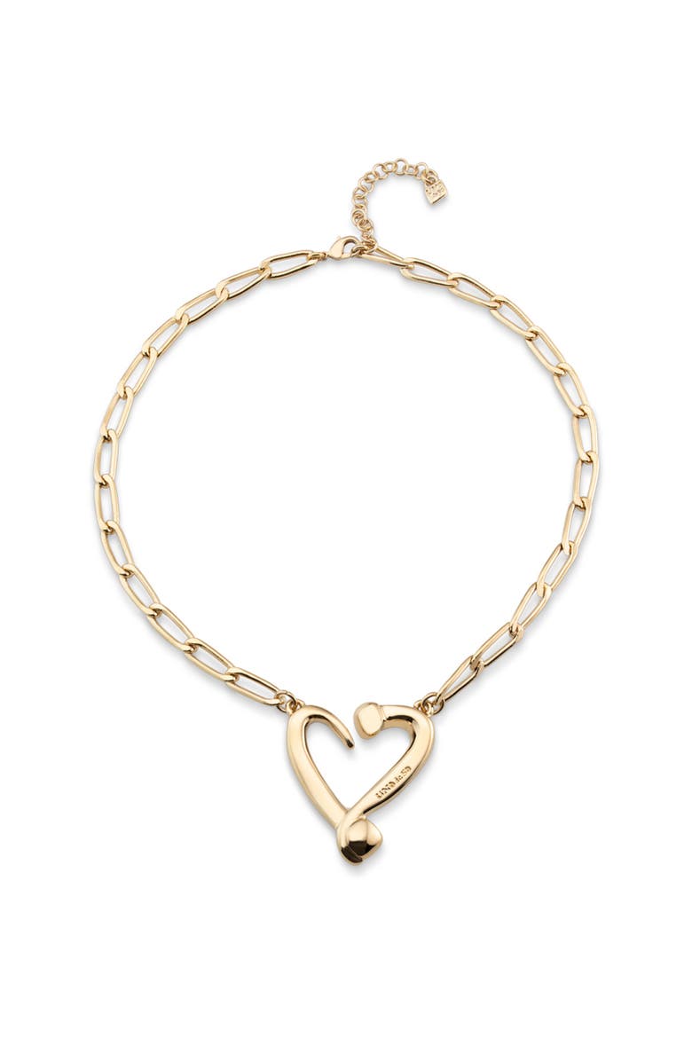 Twist of Love Necklace, Main, color, Gold