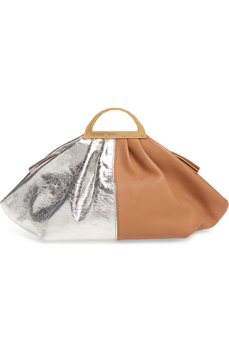 the VOLON Gabi Leather Top Handle Bag, Alternate, color,