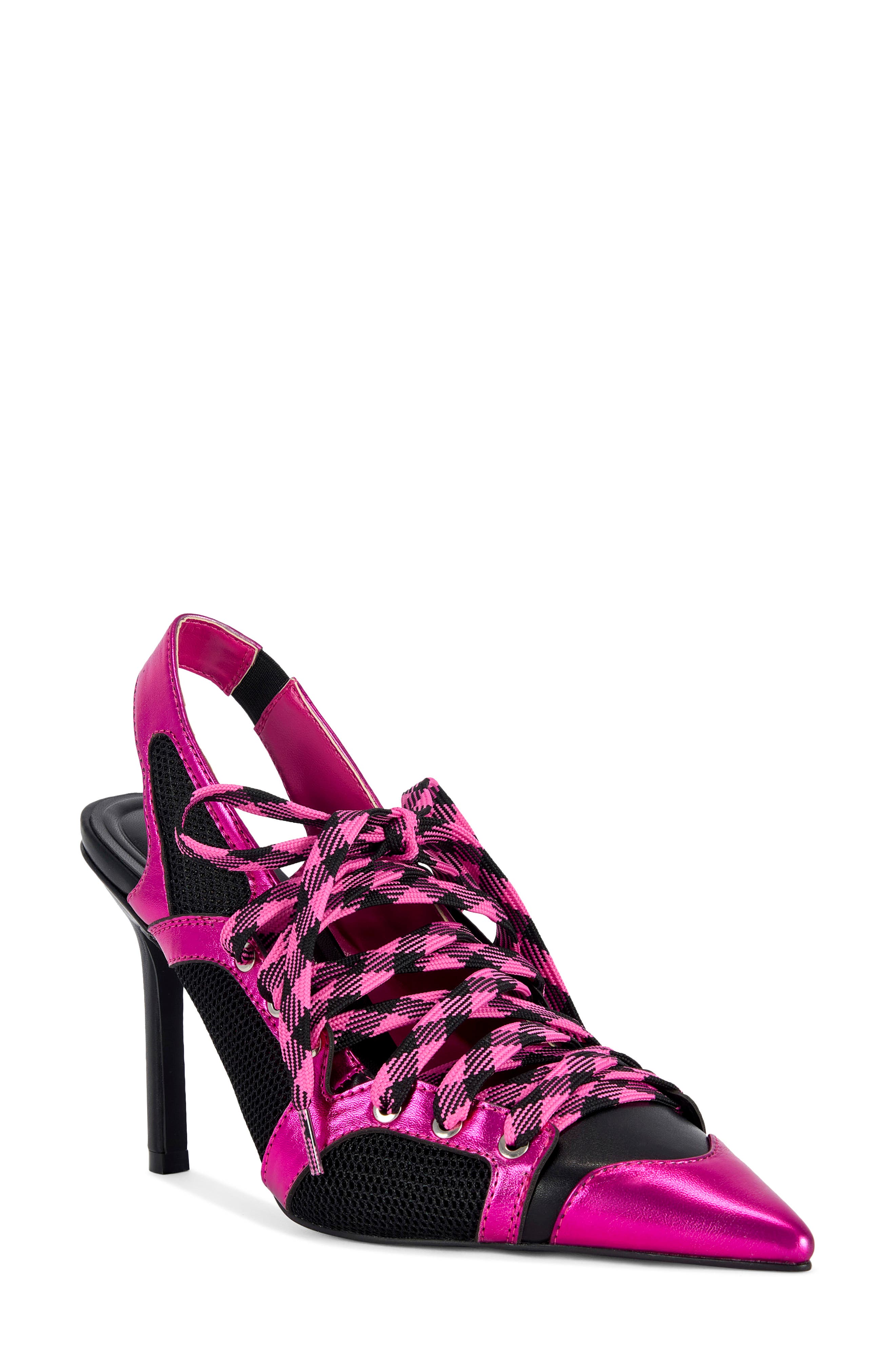 Jordan Pointed Toe Slingback Pump, Main, color, PINK MULTI
