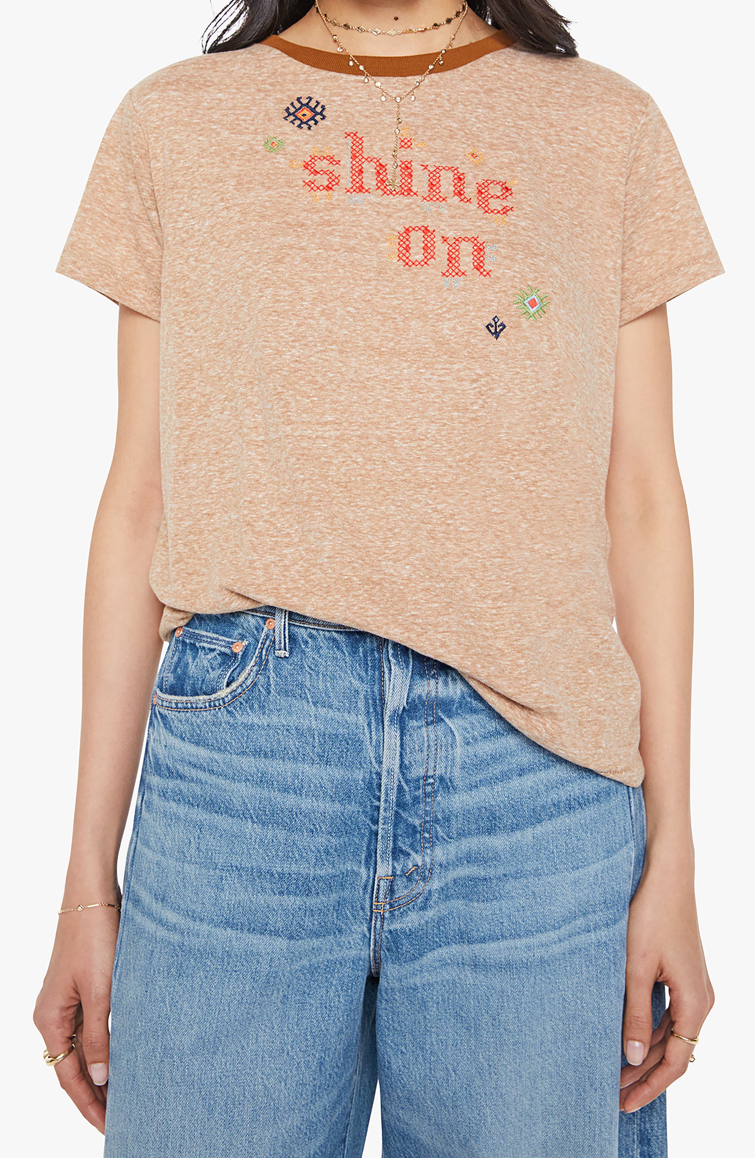 The Boxy Goodie Goodie Appliqué Better Luck Graphic T-Shirt