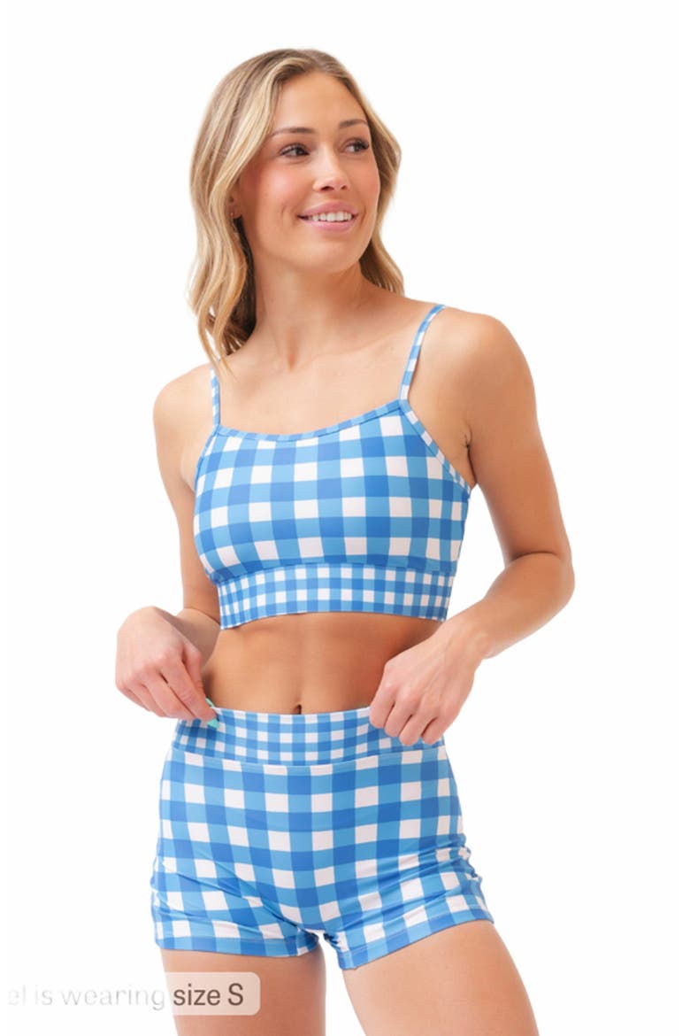 Bralette, Alternate, color, Blue Gingham