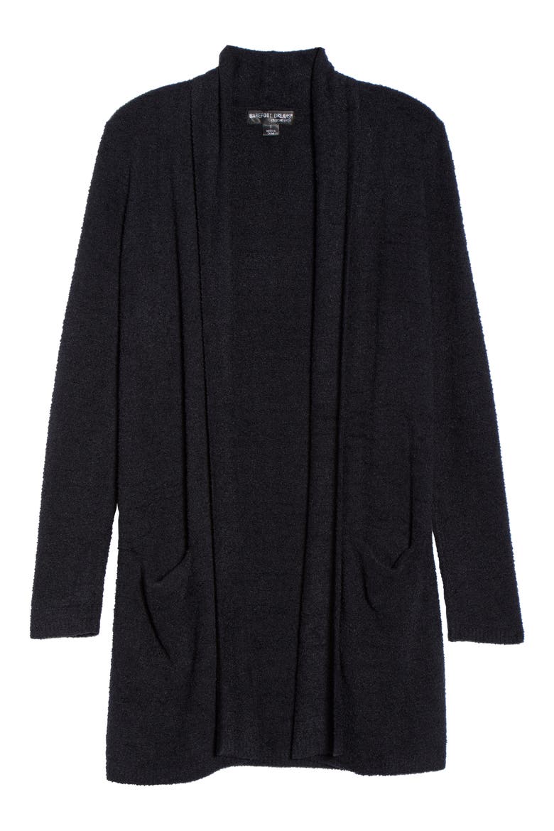 Barefoot Dreams Essential Cardigan, Alternate, color, BLACK