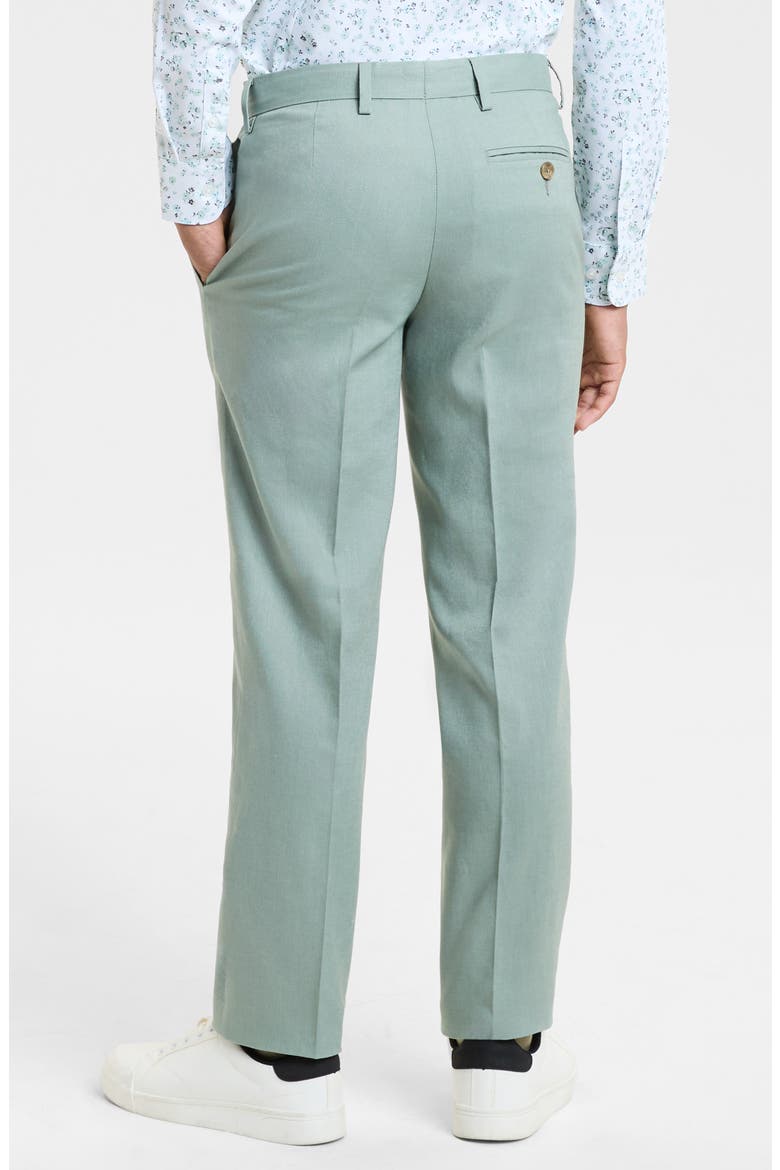 Kids' Linen Blend Suit Pants, Alternate, color, SAGE