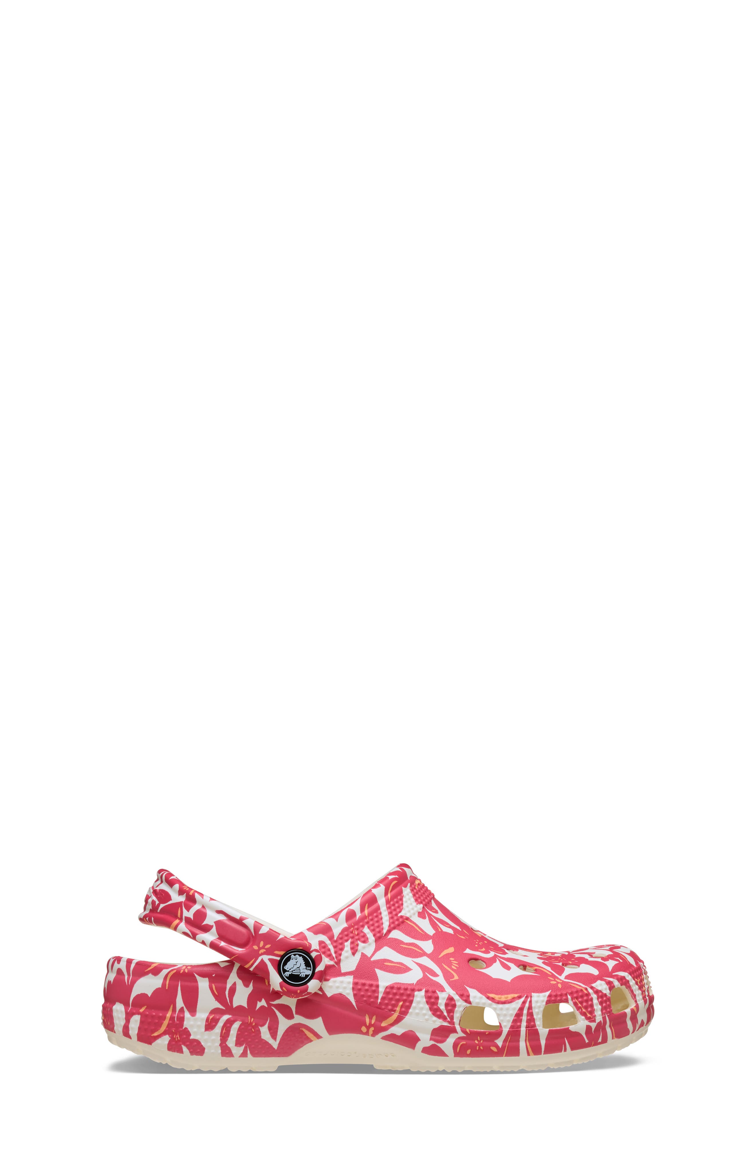 CROCS Kids' Classic Island Flower Clog, Alternate, color, Red/Chalk