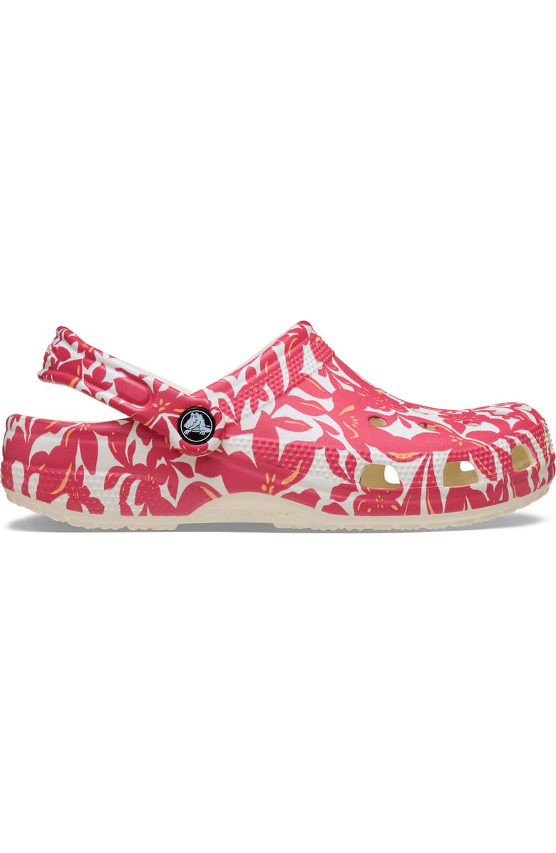 CROCS Kids' Classic Island Flower Clog, Alternate, color, Red/Chalk